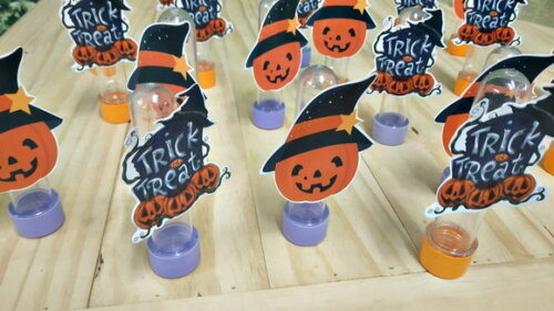 Halloween Tubets com Apliques Pronta Entrega