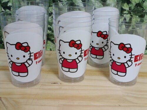 Hello Kitty Copo 300 ml Personalizado Pronta Entrega