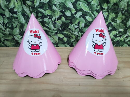 Hello Kitty Chapéu Personalizado Pronta Entrega