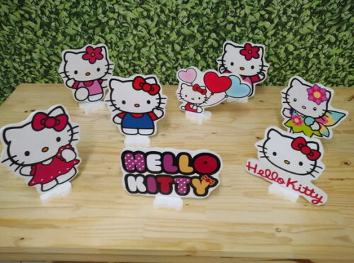 Hello Kitty Kit de Mesa Displays 8 Peças Pronta Entrega
