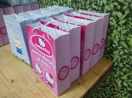 Hello Kitty Sacola Personalizada Grande Tam G