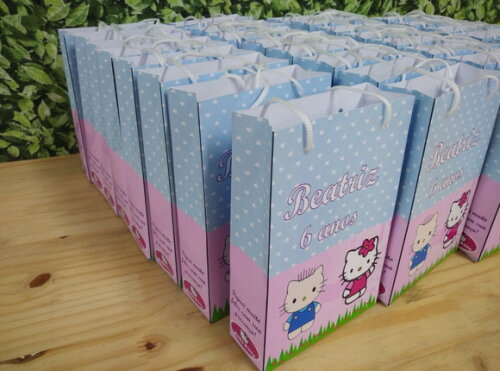 Hello Kitty Sacola Personalizada Pronta Entrega