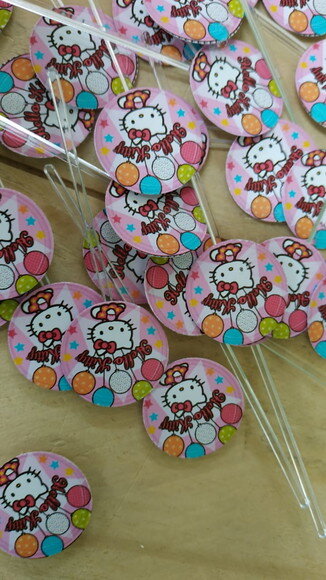 Hello Kitty Topper para Docinhos 36 Unidades Pronta Entrega