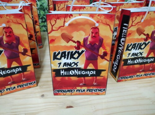 Hello Neighbor Sacola Personalizada Hello Neighbor P Entrega