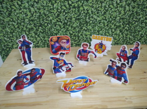 Henry Danger Kit de Mesa Displays 9 Peças Pronta Entrega