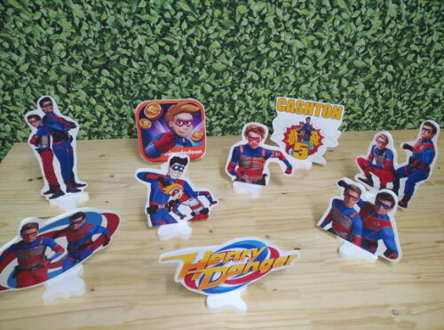 Henry Danger Kit de Mesa Displays 9 Peças Pronta Entrega