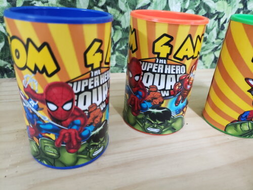 Herois Cofrinhos Personalizados Pronta Entrega