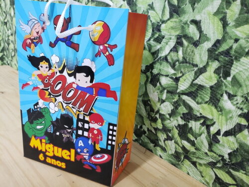 Herois Sacola Personalizada Pronta Entrega
