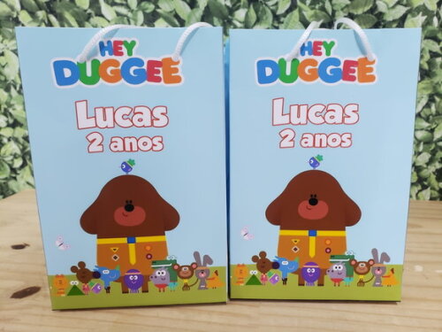 Hey Duggee Sacola Personalizada Pronta Entrega