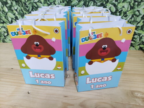 Hey Duggee Sacola Personalizada Pronta Entrega