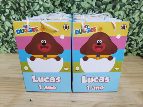 Hey Duggee Sacola Personalizada Pronta Entrega