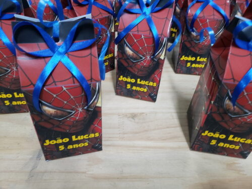 Homem Aranha Caixa Milk Personalizada Pronta Entrega