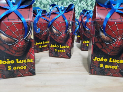 Homem Aranha Caixa Milk Personalizada Pronta Entrega