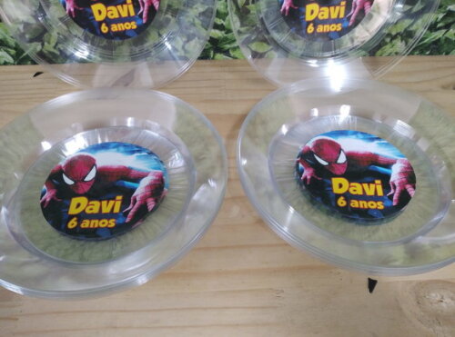 Homem Aranha Prato Refeição Personalizado Pronta Entrega