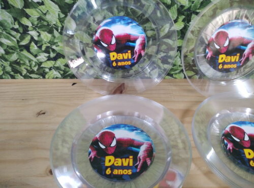 Homem Aranha Prato Refeição Personalizado Pronta Entrega