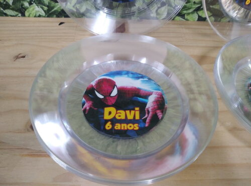 Homem Aranha Prato Refeição Personalizado Pronta Entrega