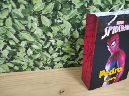 Homem Aranha Sacola Personalizada Pronta Entrega