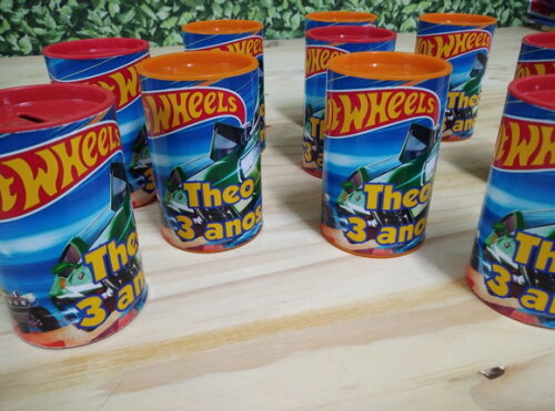 Hot Wheels Cofrinhos Personalizados Pronta Entrega