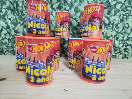 Hot Wheels Cofrinhos Personalizados Pronta Entrega