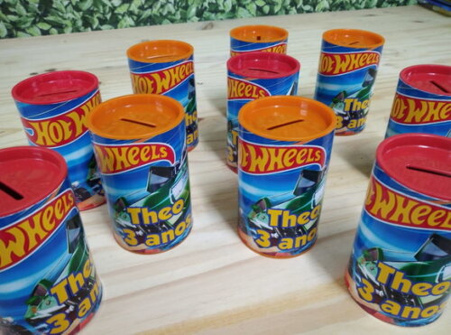 Hot Wheels Cofrinhos Personalizados Pronta Entrega