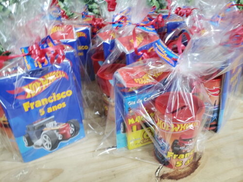 Hot Wheels Kit Lembrancinha Personalizado