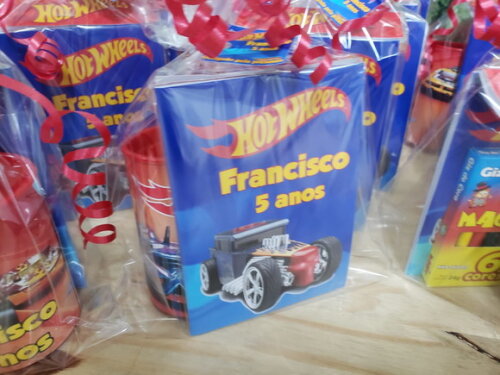 Hot Wheels Kit Lembrancinha Personalizado