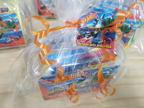 Hot Wheels Lembrancinha Personalizada Maletinha Embalada