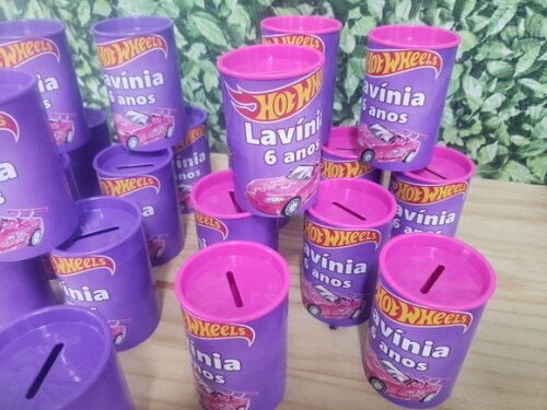 Hot Wheels Menina Cofrinho Personalizado