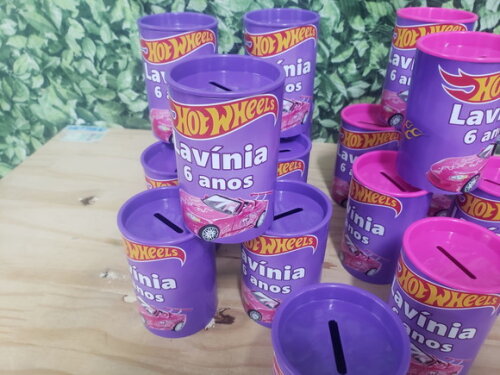 Hot Wheels Menina Cofrinho Personalizado