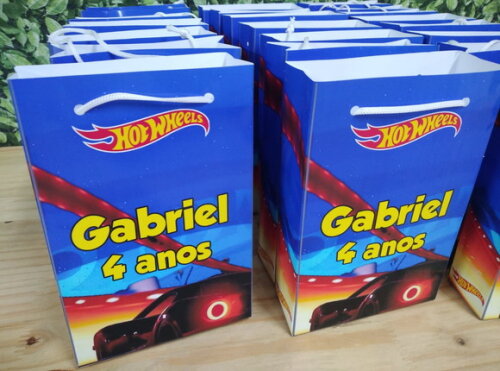 Hot Wheels Sacola Personalizada Pronta Entrega