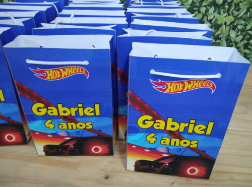 Hot Wheels Sacola Personalizada Pronta Entrega