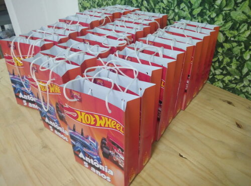 Hot Wheels Sacola Personalizada Pronta Entrega