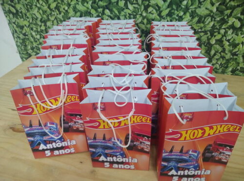 Hot Wheels Sacola Personalizada Pronta Entrega