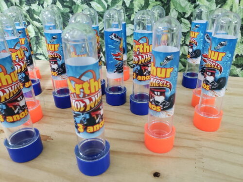 Hot Wheels Tubetes Personalizados Pronta Entrega