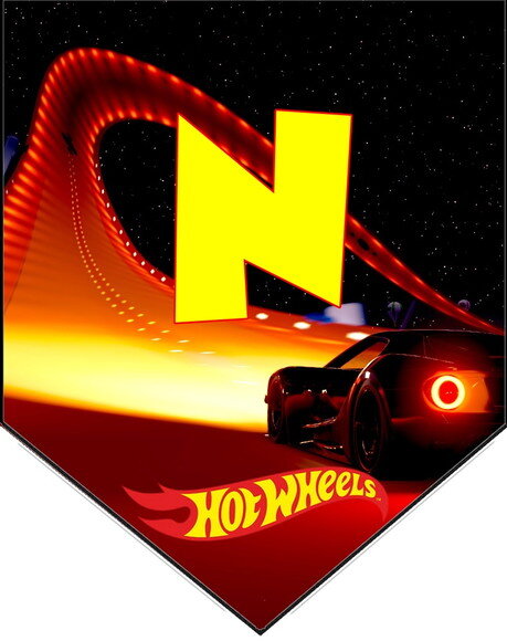 Hot Wheels Varal Personalizado Parabens Mais Nome P Entrega
