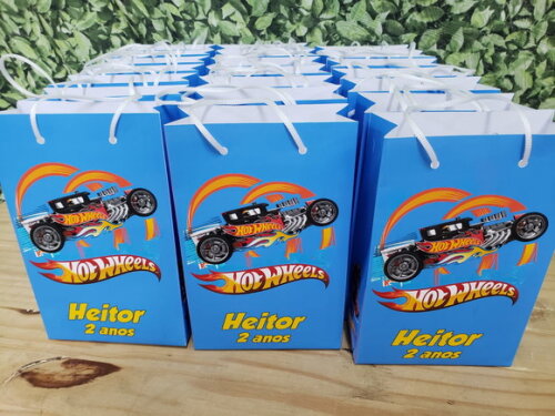 Hot Whels Sacola Personalizada Pronta Entrega