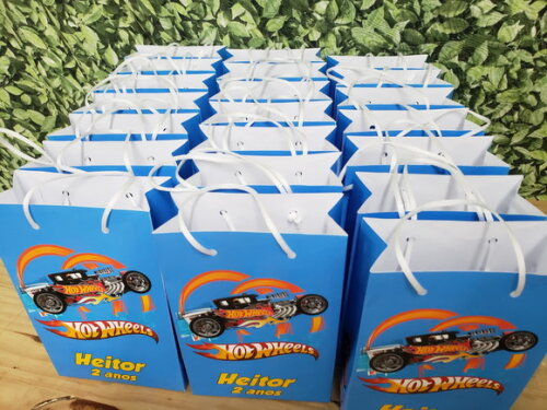 Hot Whels Sacola Personalizada Pronta Entrega