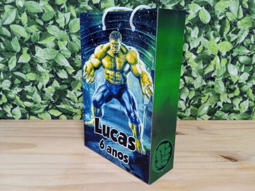 Hulk Sacola Personalizada Pronta Entrega