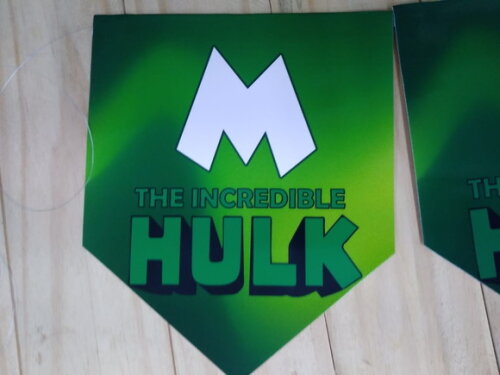 Hulk Varal Personalizado Parabéns Mais Nome
