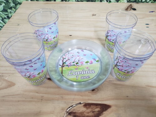 Jardim Encantado Descartáveis Personalizados Pronta Entrega