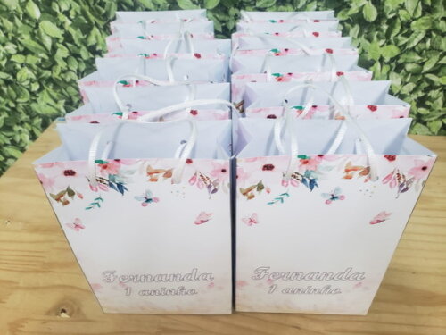 Jardim Encantado Sacola Personalizada Pronta Entrega