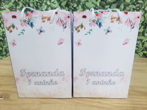 Jardim Encantado Sacola Personalizada Pronta Entrega