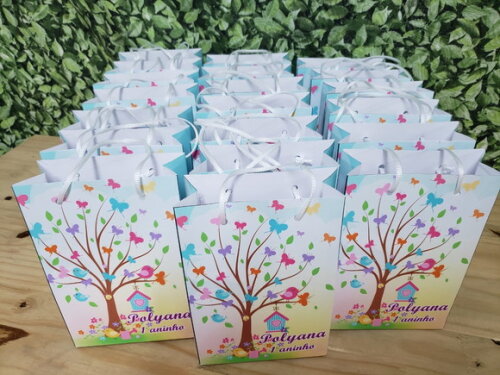 Jardim Encantado Sacola Personalizada Pronta Entrega