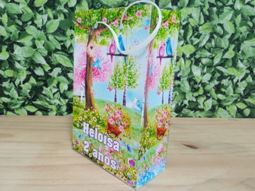 Jardim Encantado Sacola Personalizada Pronta Entrega