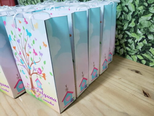 Jardim Encantado Sacola Personalizada Pronta Entrega