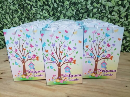 Jardim Encantado Sacola Personalizada Pronta Entrega