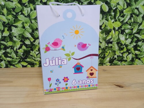 Jardim Encantado Sacola Personalizada Pronta Entrega