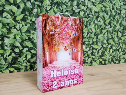 Jardim Encantado Sacola Personalizada Pronta Entrega