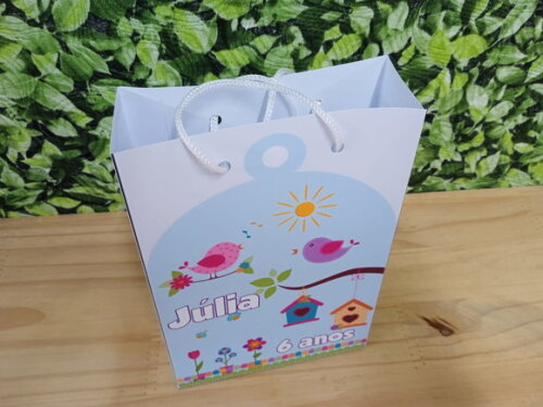 Jardim Encantado Sacola Personalizada Pronta Entrega