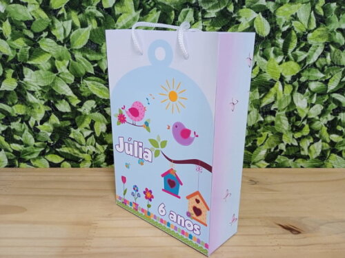 Jardim Encantado Sacola Personalizada Pronta Entrega